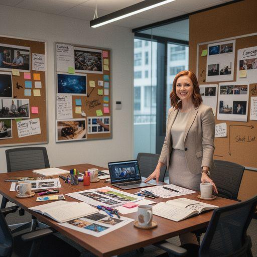 Detailní záběr na editaci videa na počítačovém monitoru.