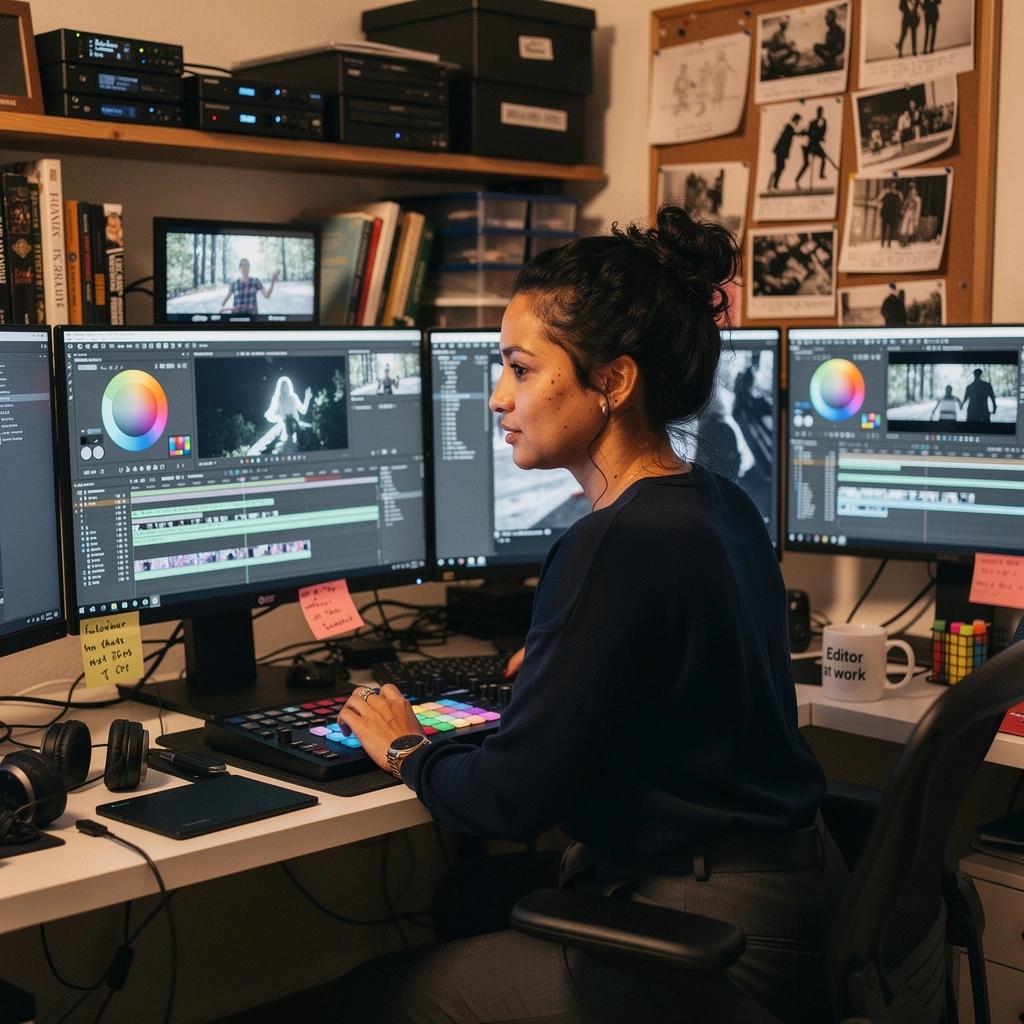 Zákulisní pohled na přípravy před natáčením ve firemním prostředí.